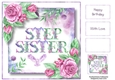 Soft Watercolour Roses - Step Sister 8x8