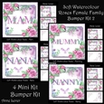Soft Watercolour Roses Female Family Bumper Kit 2