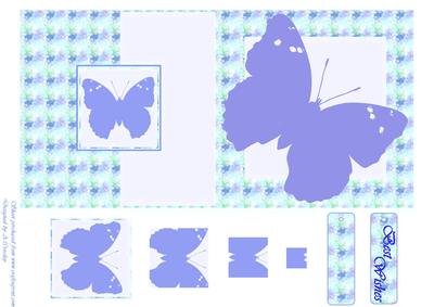 Butterfly Swirl Fold Back Card (2)