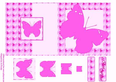 Butterfly Swirl Fold Back Card(3)