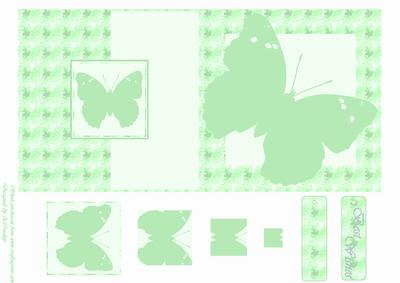 Butterfly Swirl Fold Back Card(4)