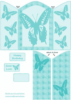 Butterfly Gate Fold Card