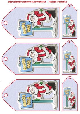 At the North Pole Gift Tags