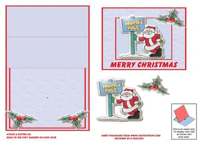 At the North Pole Easel Card