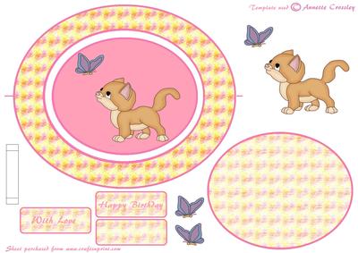 Wobble Spinner Kitty Card