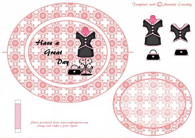 Dress and Bag Wobble Spinner Card
