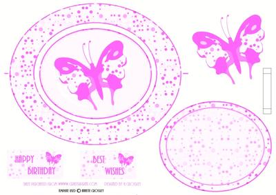 Wobble Spinner Butterfly (white/pink)
