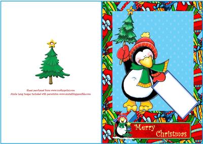 Penguin and Presents Card