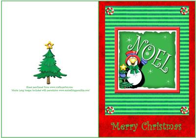 Noel and Penguin Card