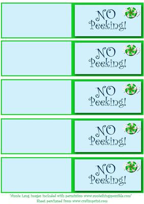 No Peeking Gift Tags
