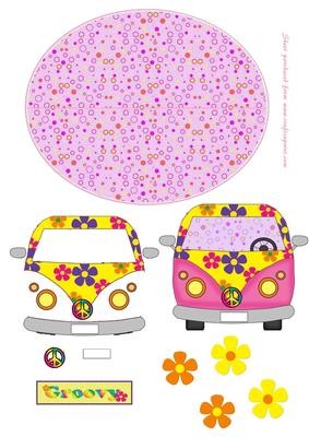 Groovy Vw Wobble Card