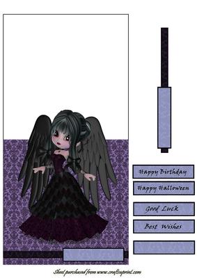 Dark Angel Over the Edge (purple)
