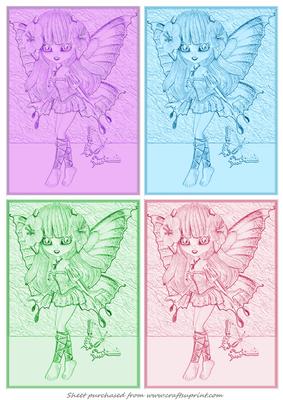 Embossed Fairy Toppers (pastels)