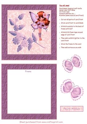 Fairy Wishes Shaker Card 1