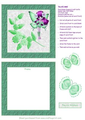 Fairy Wishes Shaker Card 2