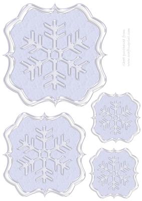Fancy Snowflake Toppers (blue)
