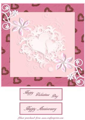 Hearts and Swirls 8x8