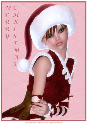 Christmas Elf A4 Portrait