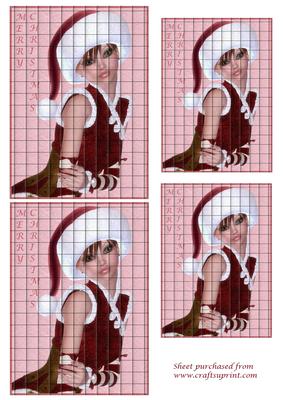 Christmas Elf Mosaic Style Toppers