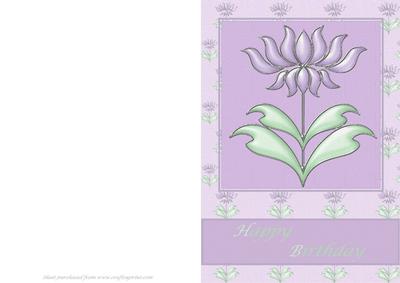 Floral Birthday Card
