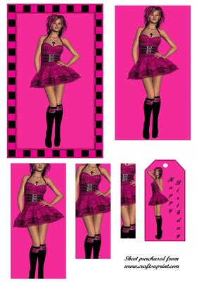Rock Girl Pyramid and Tag