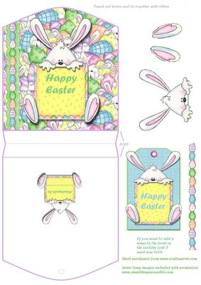 Peeking Bunny Tag Card