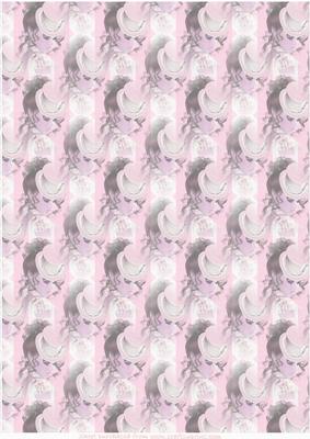 Vintage Lady Backing Paper (pink)