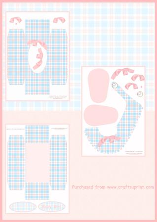 Gingham Baby Girl Shoe & Box