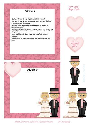 Wedding Thank You Add a Photo Shaker Card