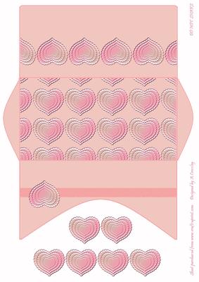 Pink Heart Design Money/gift Wallet