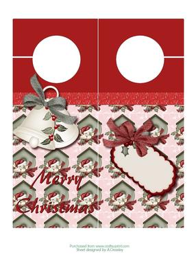 Vintage Style Christmas Door Hanger
