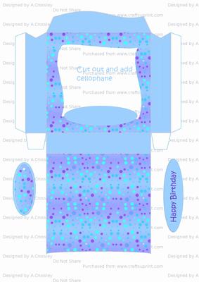Small Pinch Bag Blue Spots