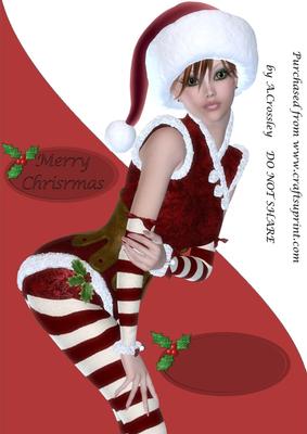 For the Boys Sexy Elf, A4 Shaped Front