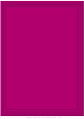 Bevelled Edged Blank Card Front (magenta)