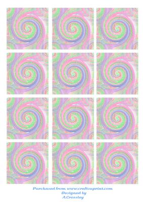 Pastel Swirl Tea Bag Tiles 3