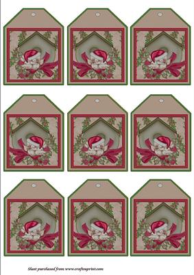 Christmas Tags Birds