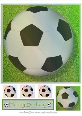 8x8 Football on Grass Topper