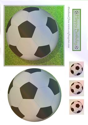 Football on Grass Topper