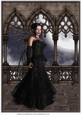 Gothic Faerie Scene A4