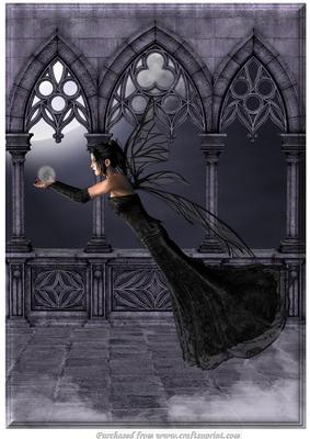 Gothic Faerie Scene (2) A4
