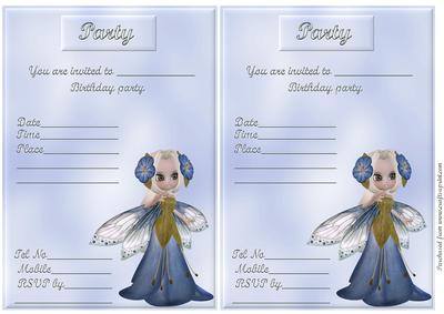 Bluebell Fairy Invites