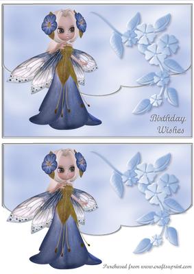 Bluebell Fairy Envelope Card