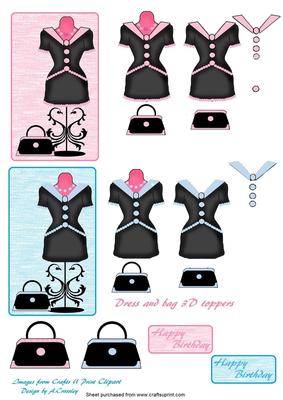 3D Dress and Bag Toppers