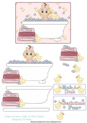 Baby in Bath (girl)