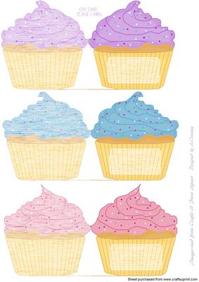 Cup Cake Place Cards