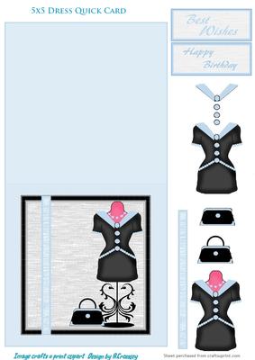 5x5 Card Dress & Bag