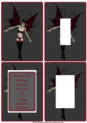 Gothic Fairy Inverted Pyramid Topper