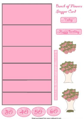 Bunch of Flowers Stepper Card