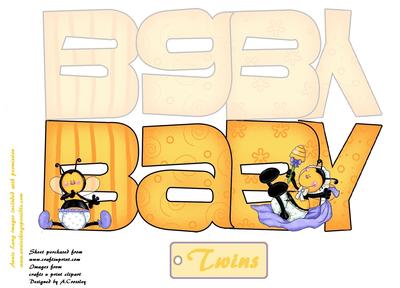 Baby Twins Card