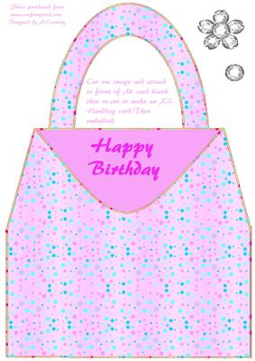 Pink Handbag Card Front (xl)